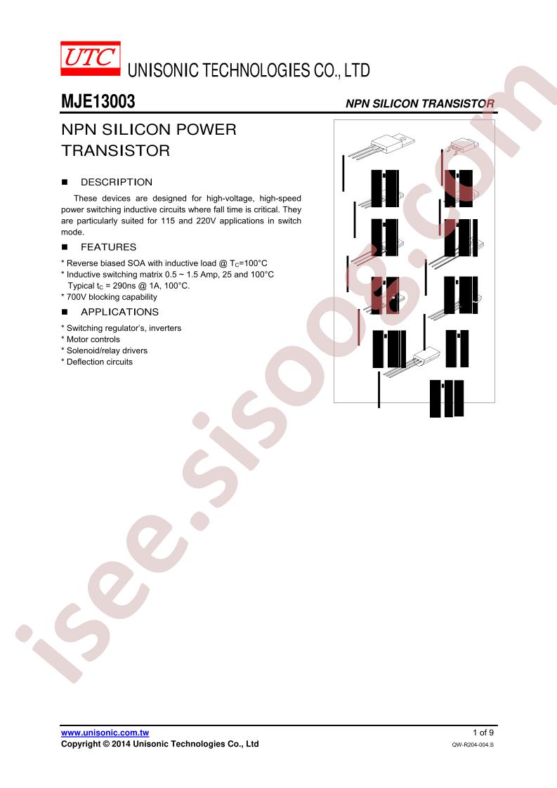 MJE13003G-B-T92-B