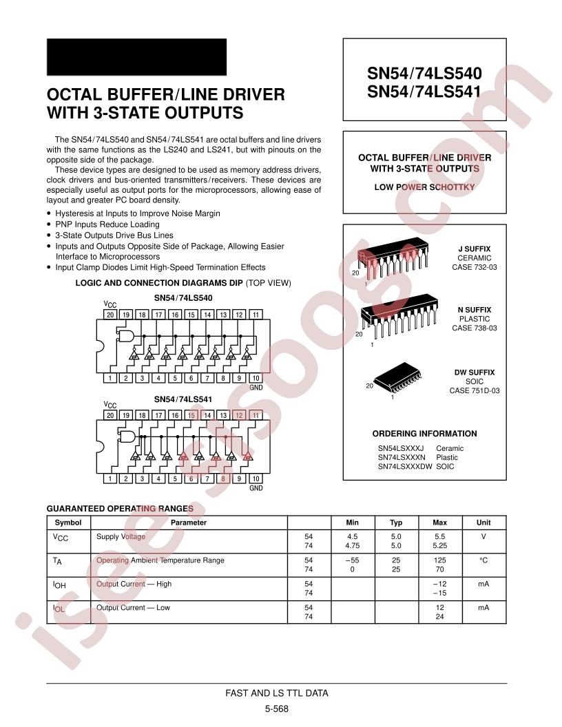 SN54LS540J