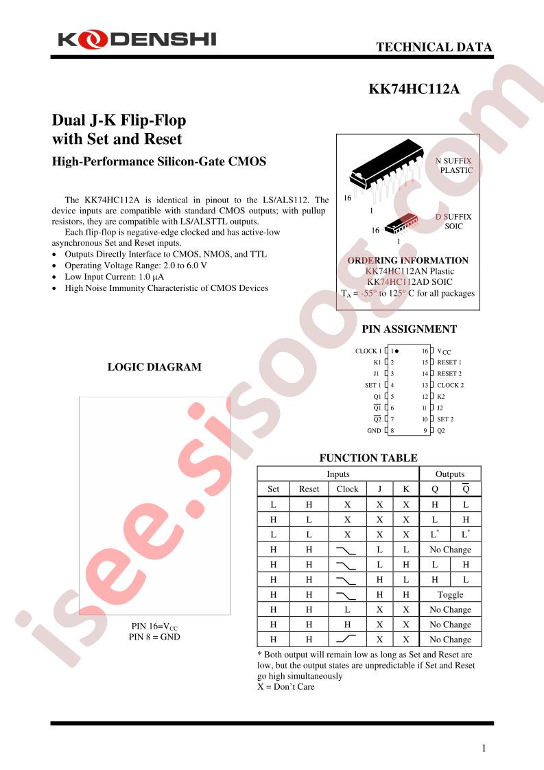 KK74HC112AN