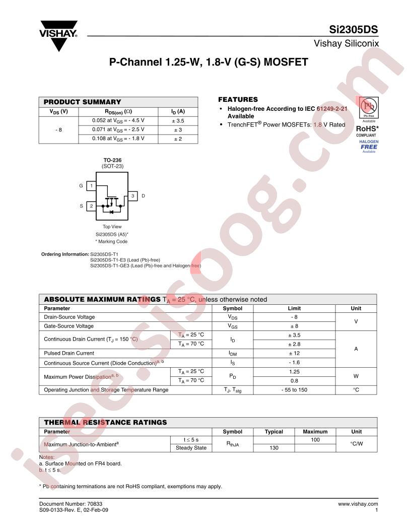 SI2305DS-T1