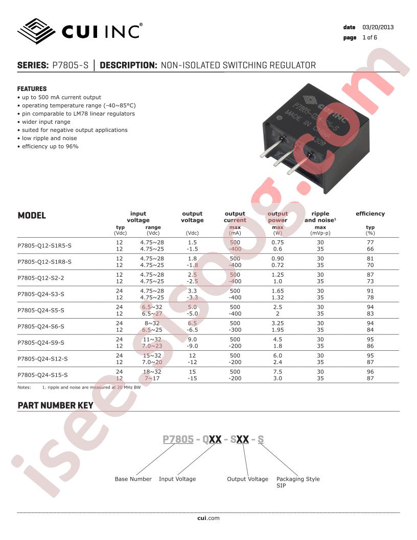 P7805-Q12-S1R8-S