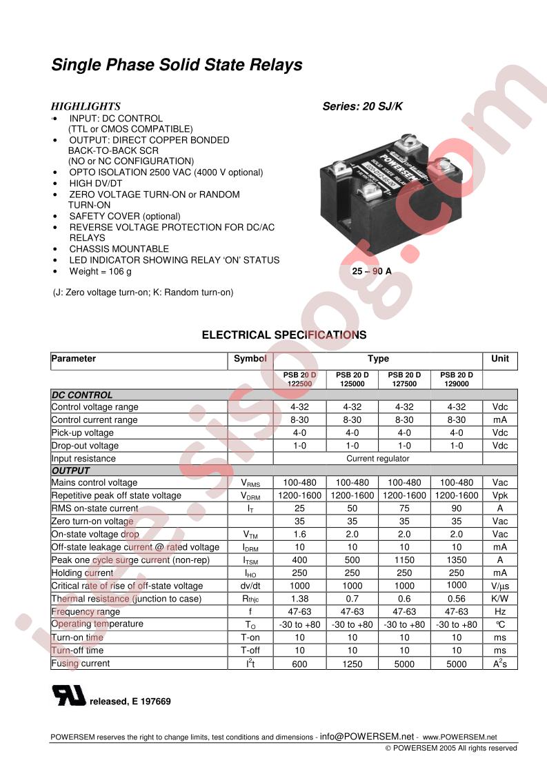 PSB20D129000