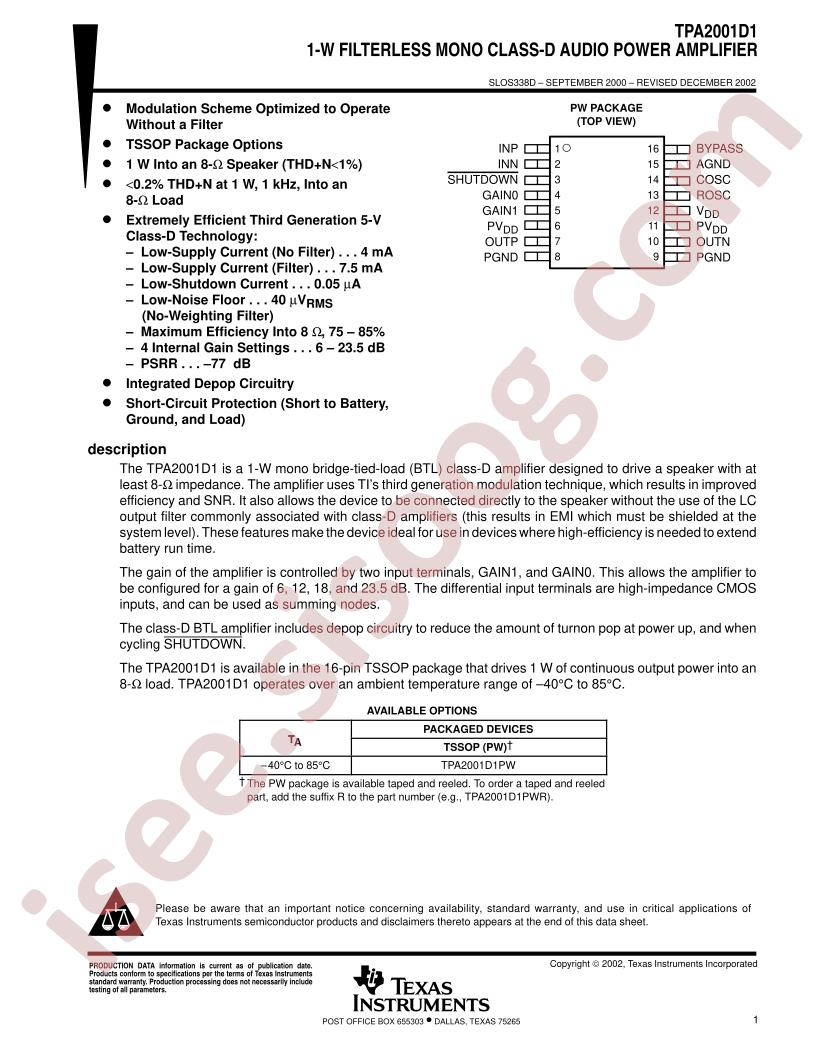 TPA2001D1PW