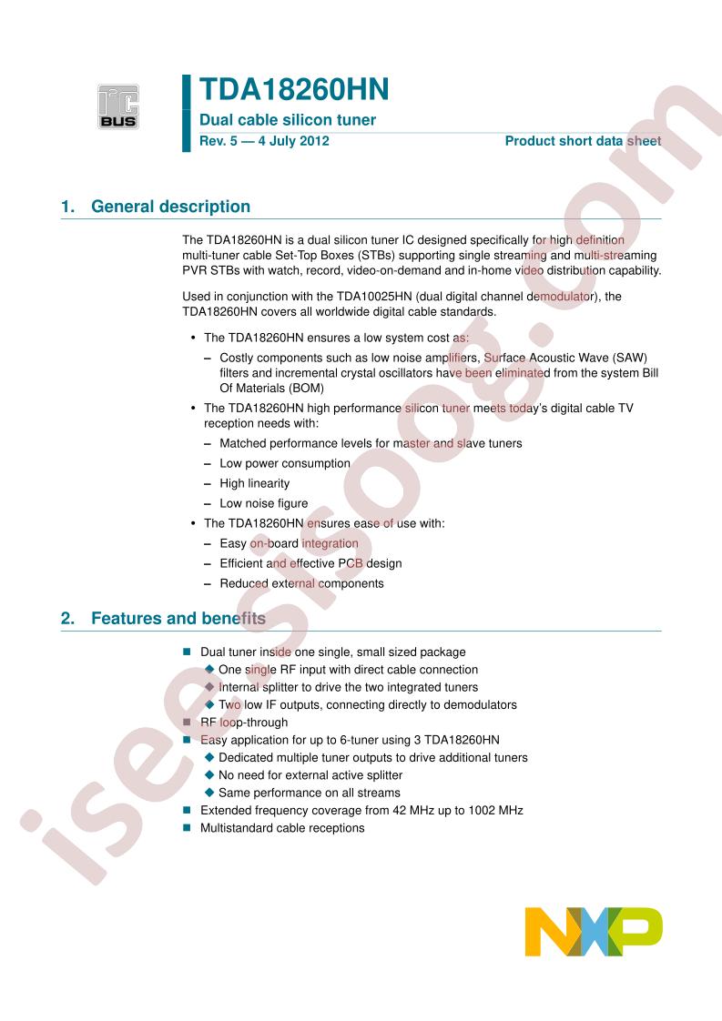 TDA18260HN_V01