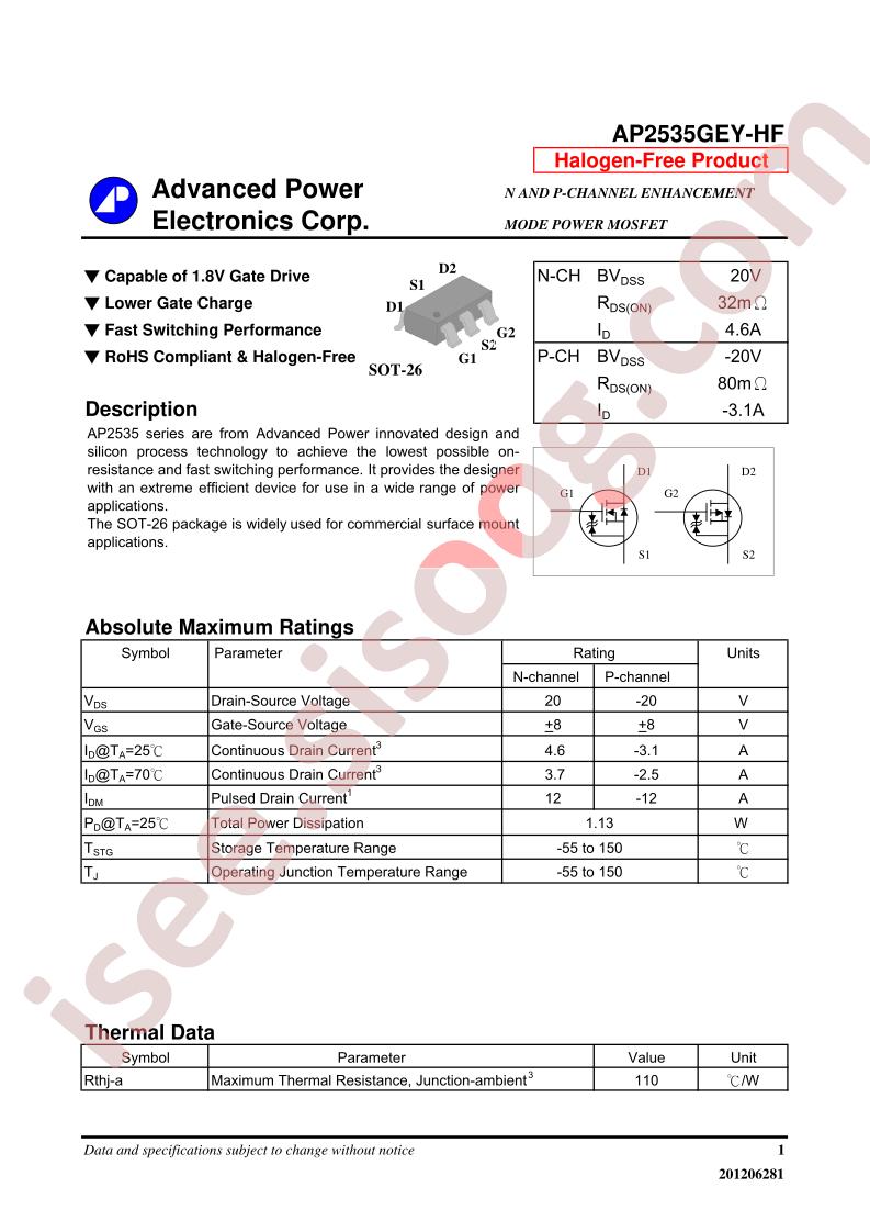 AP2535GEY-HF