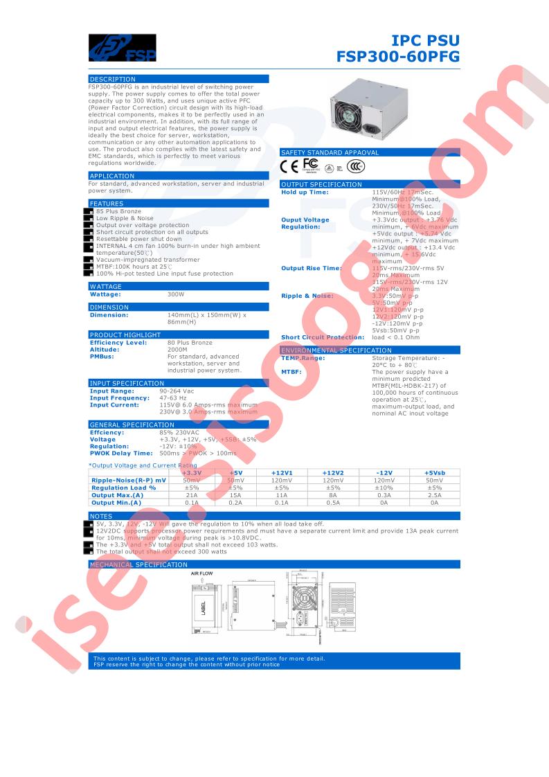 FSP300-60PFG