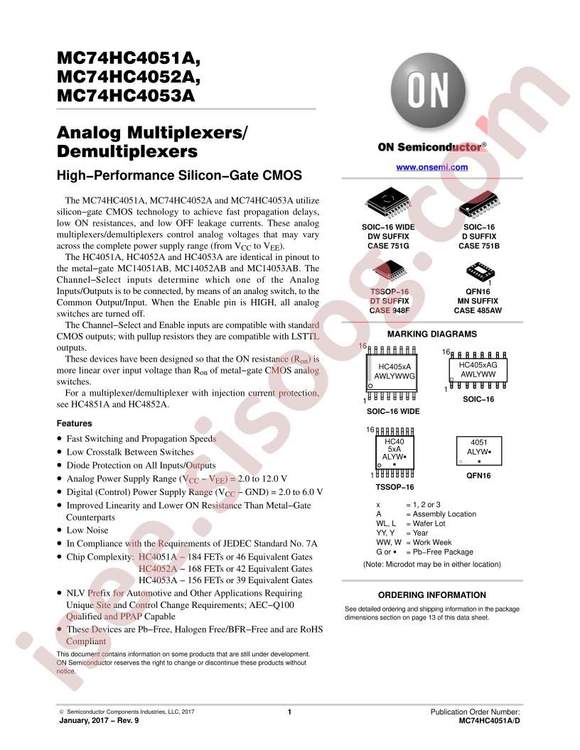 MC74HC4051A