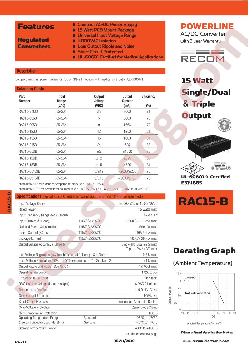 RAC15-24SB-E