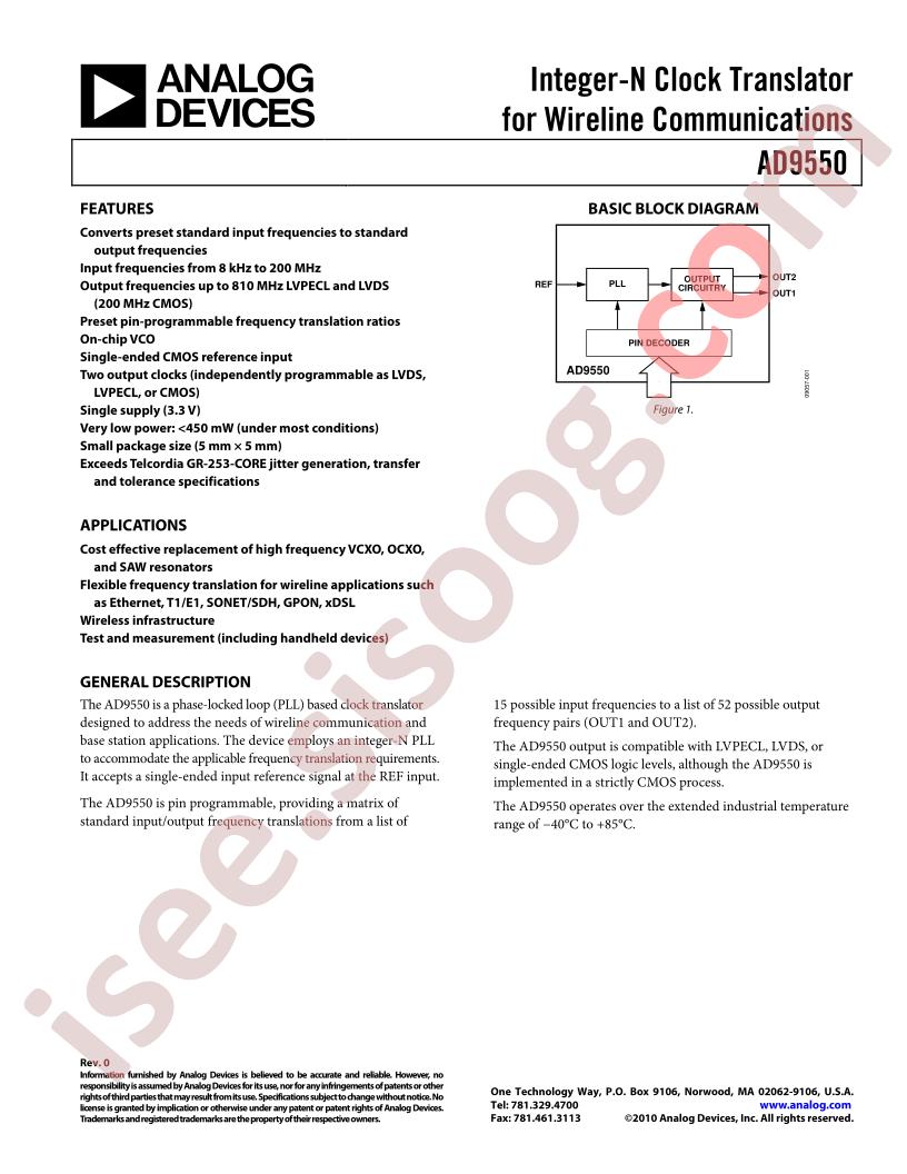 AD9550BCPZ