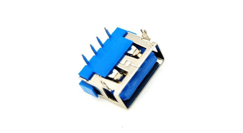 كانكتور USB-A مادگی کوتاه 10mm رنگ آبی