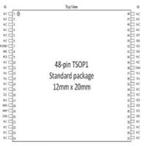 W29N01HVSINA 48-Pin TSOP – Type 1, CPL