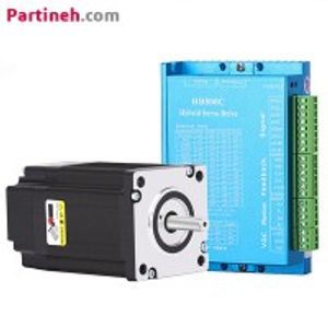 ایزی سروو موتور دو فاز 1.8 درجه نما 23 گشتاور 20Kg.Cm مدل 57BH250-80B به همراه درایور