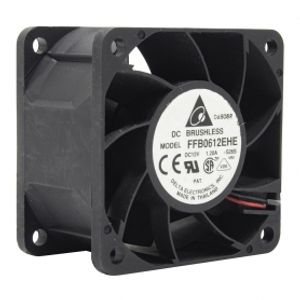 جت فن براشلس DC12V-1.2A دو سیمه FFB0612EHE سایز 6X6X3.8 مارک DELTA