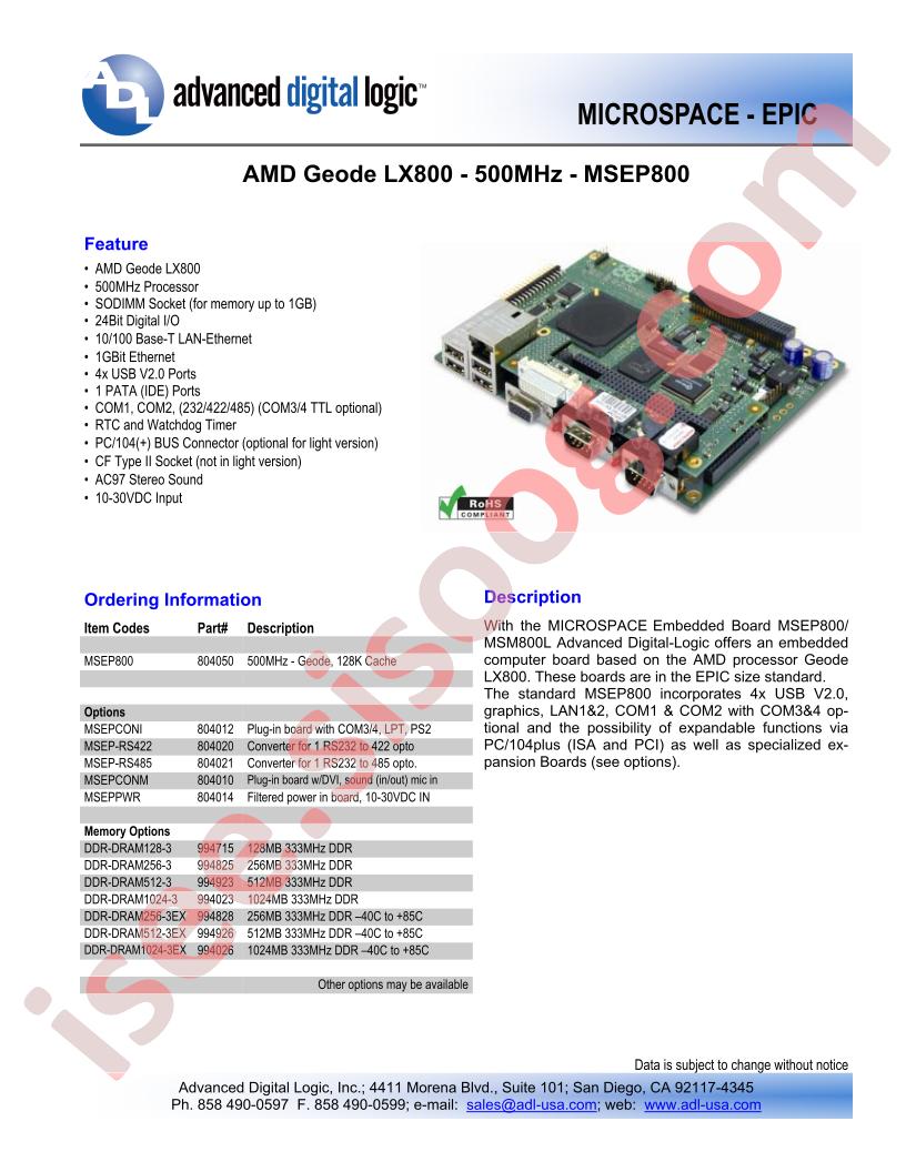 MSEP800