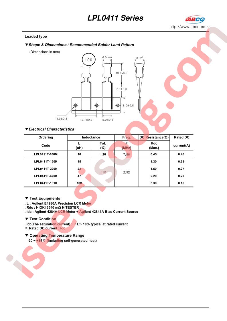 LPL0411T-100M