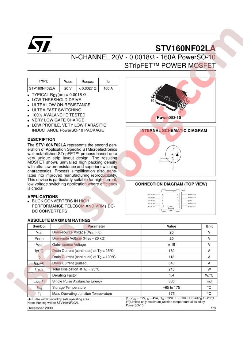 STV160NF02LA