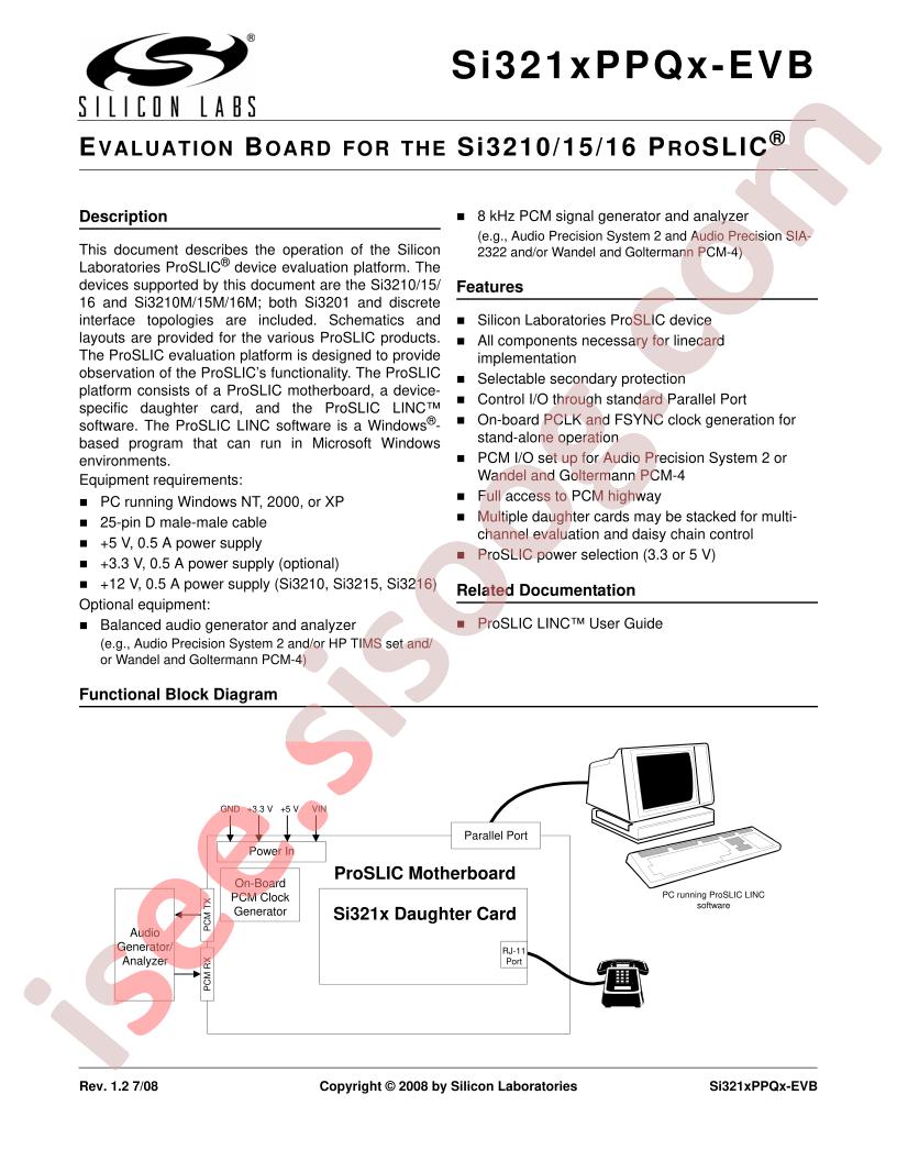 SI3216PPQ1-EVB