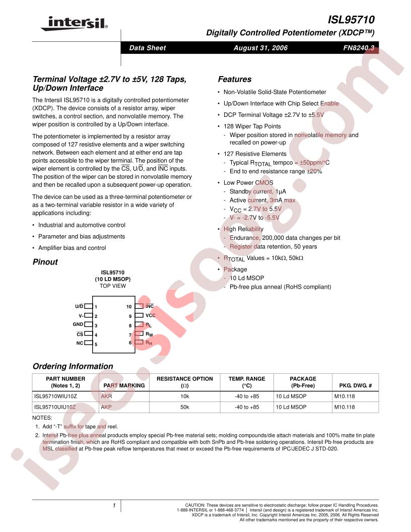 ISL95710UIU10Z