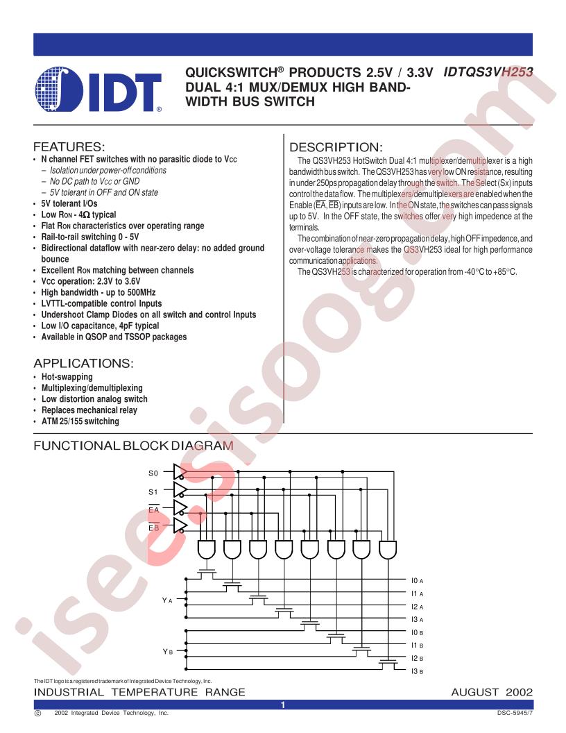 IDTQS3VH253-PA