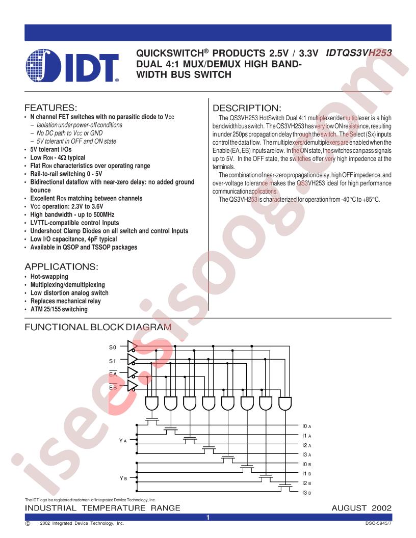 IDTQS3VH253-PA