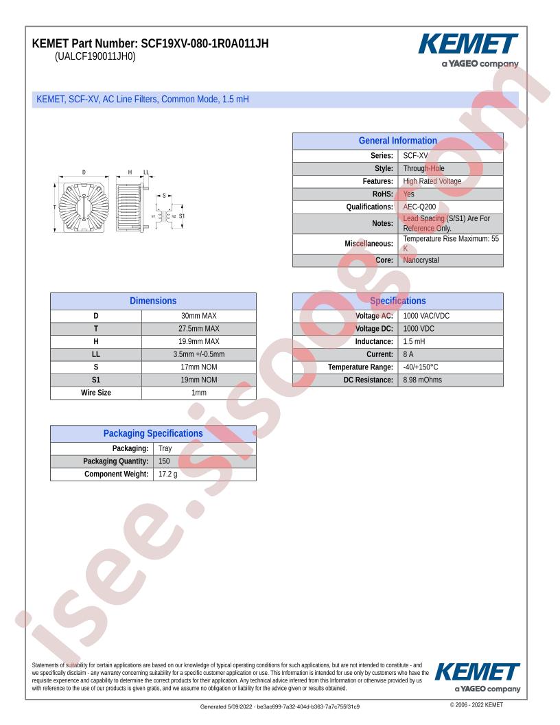 SCF19XV-080-1R0A011JH