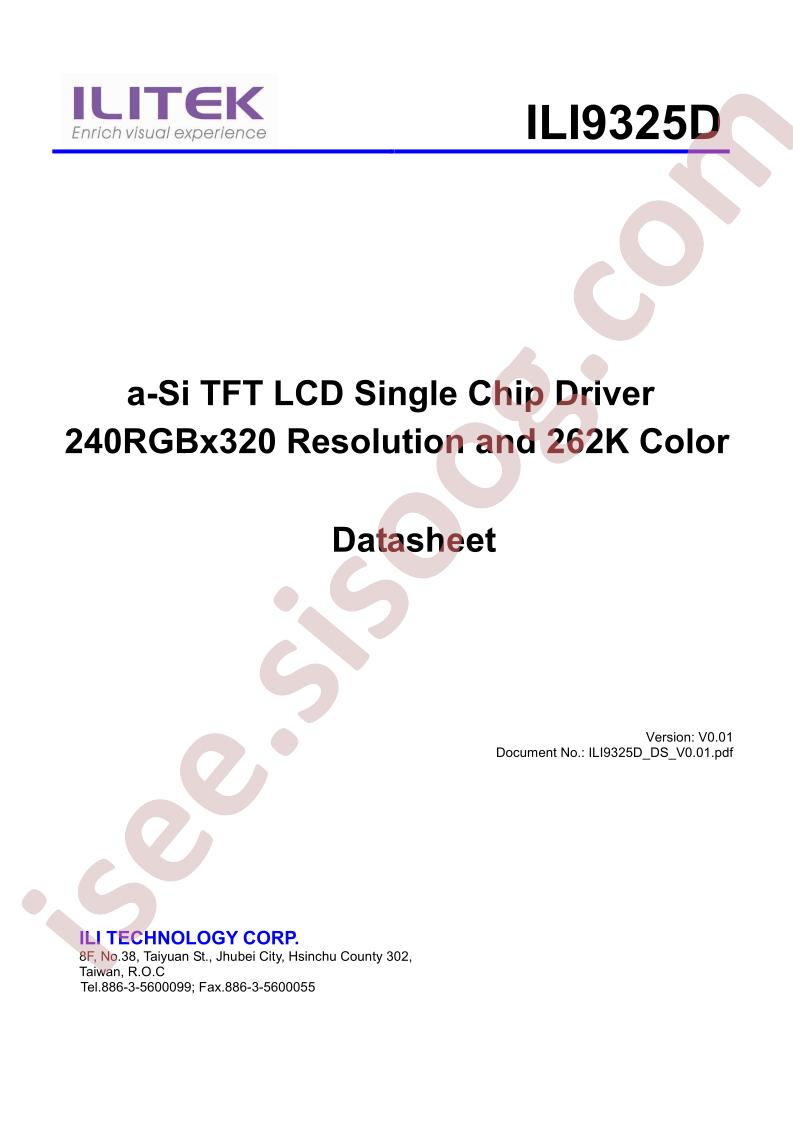 ILI9325D