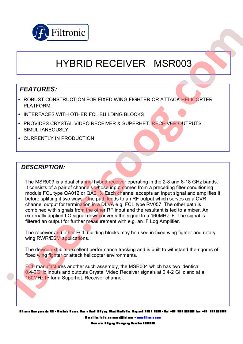 MSR003