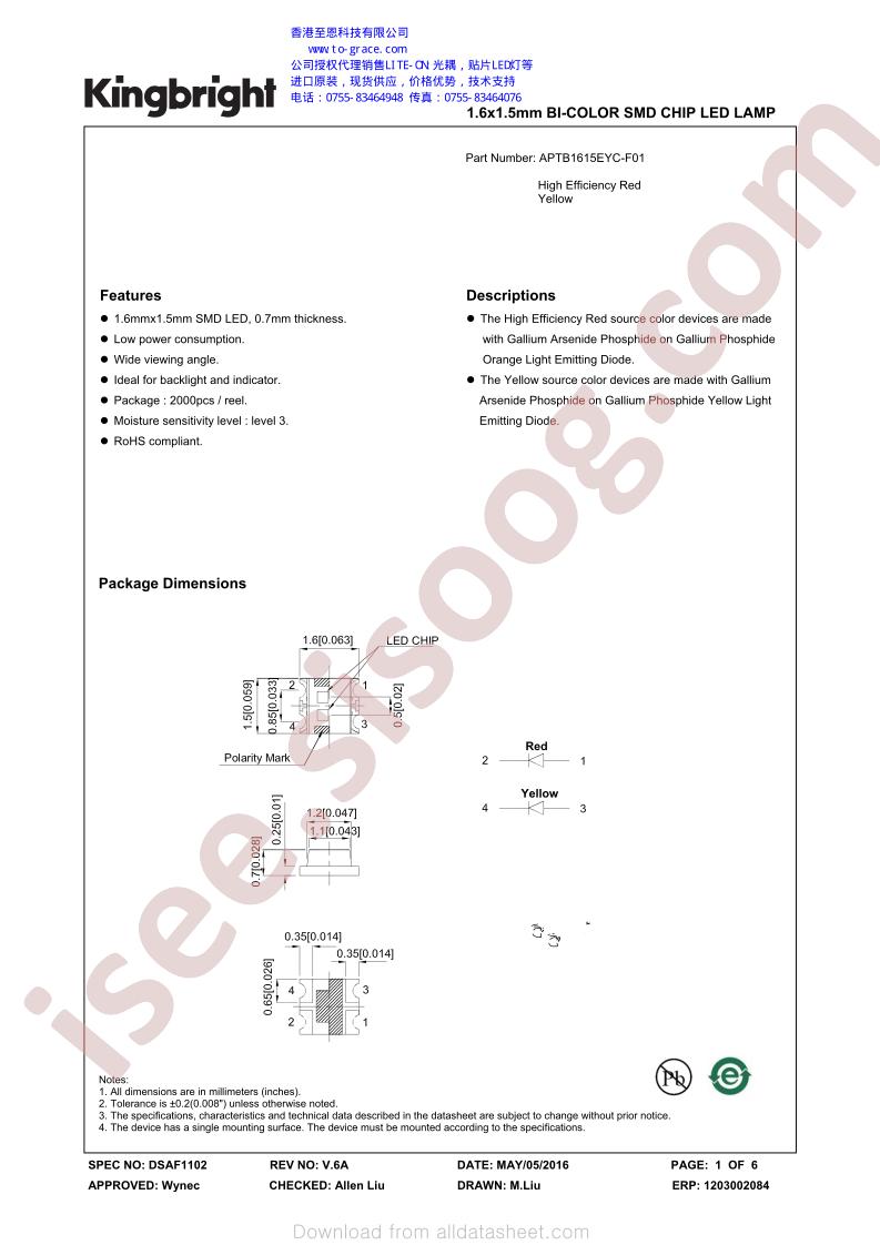 APTB1615EYC-F01