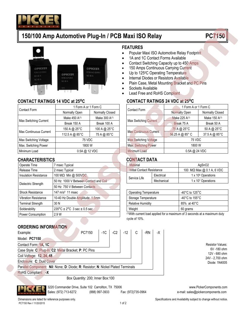 PC7150-1A-C2C-RN-X