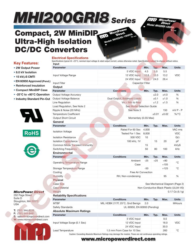 MHI212S-12GRI8