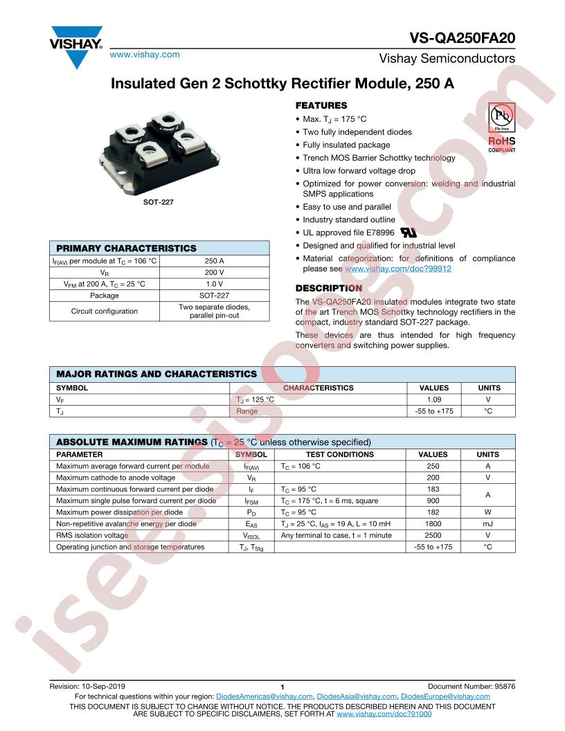 VS-QA250FA20