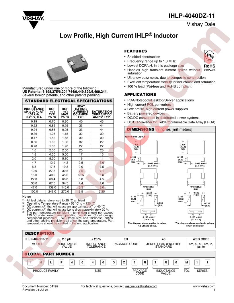 IHLP-4040DZ-11