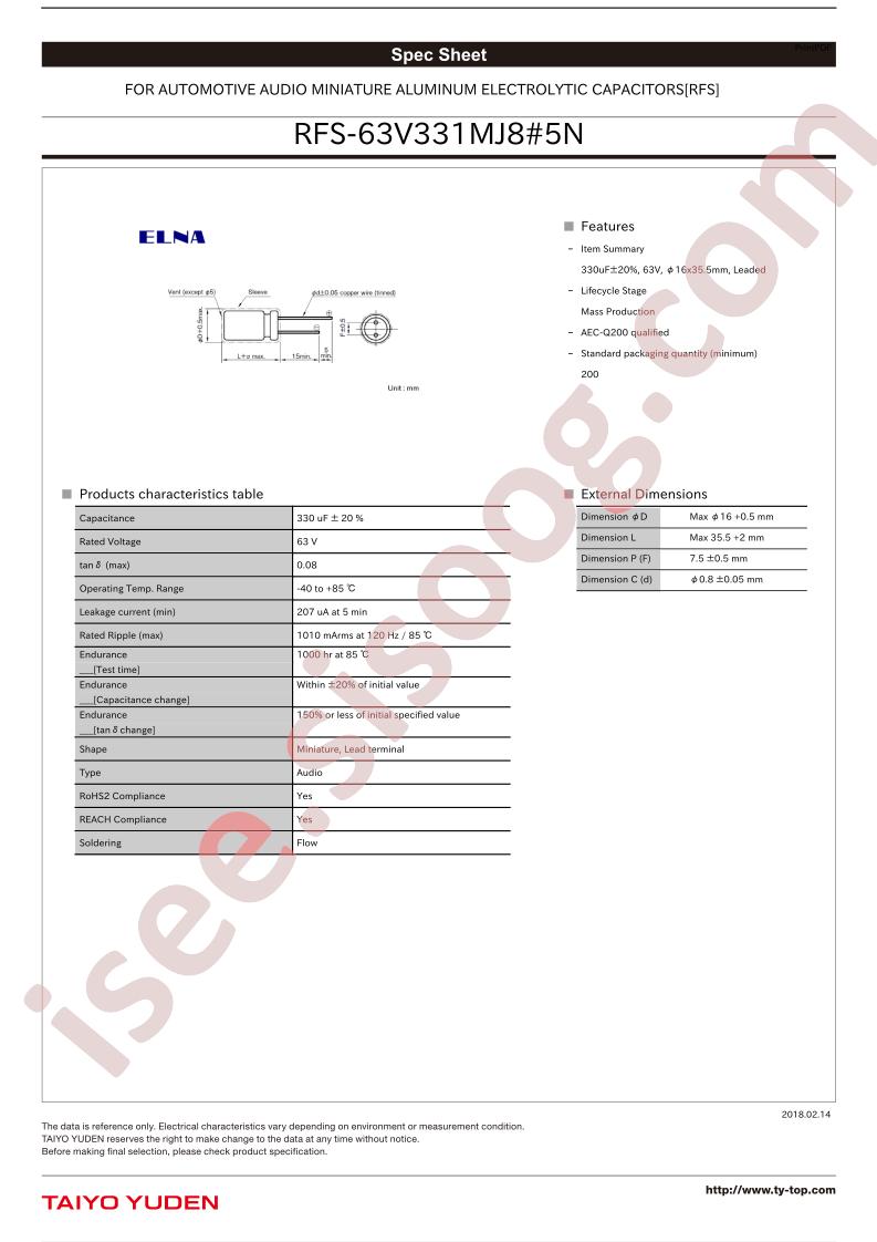 RFS-63V331MJ8