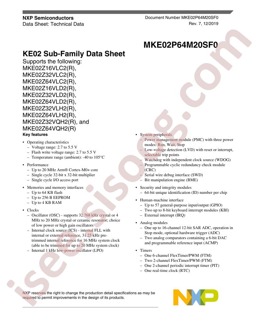 MKE02P64M20SF0