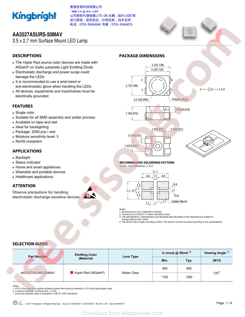 AA3527ASURS-50MAV