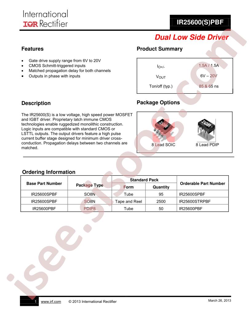 IR25600SPBF