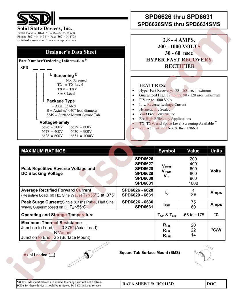 SPD6626BTXV
