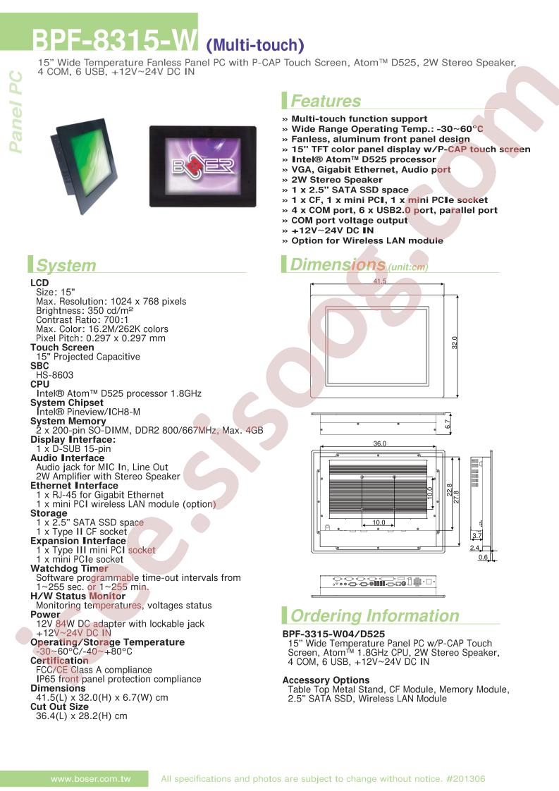 BPF-8315-W