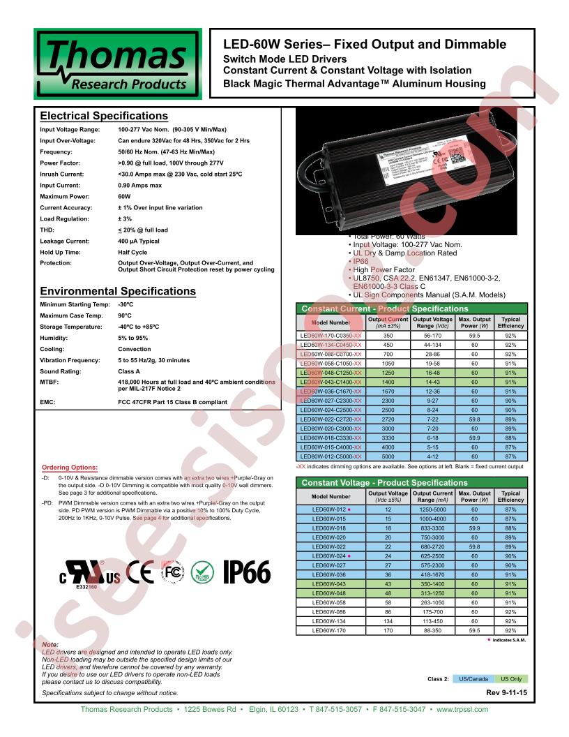 LED60W-170-C0350-XX