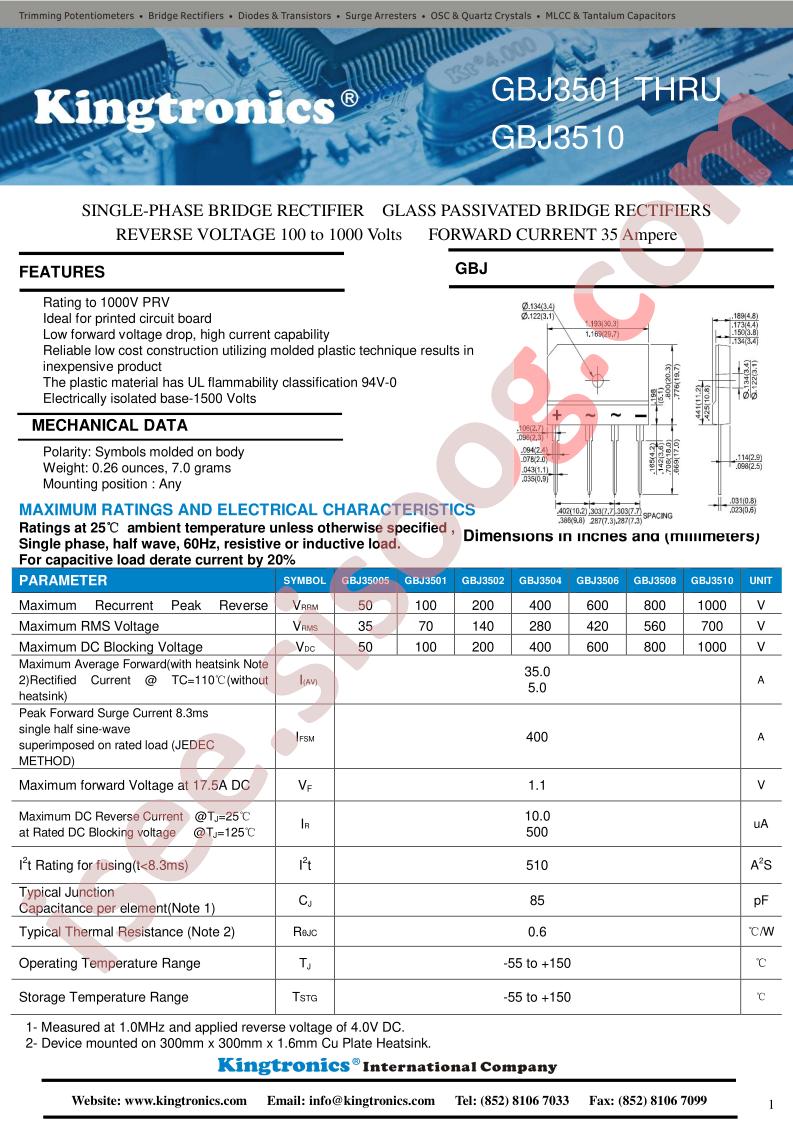 GBJ35005-GBJ3510