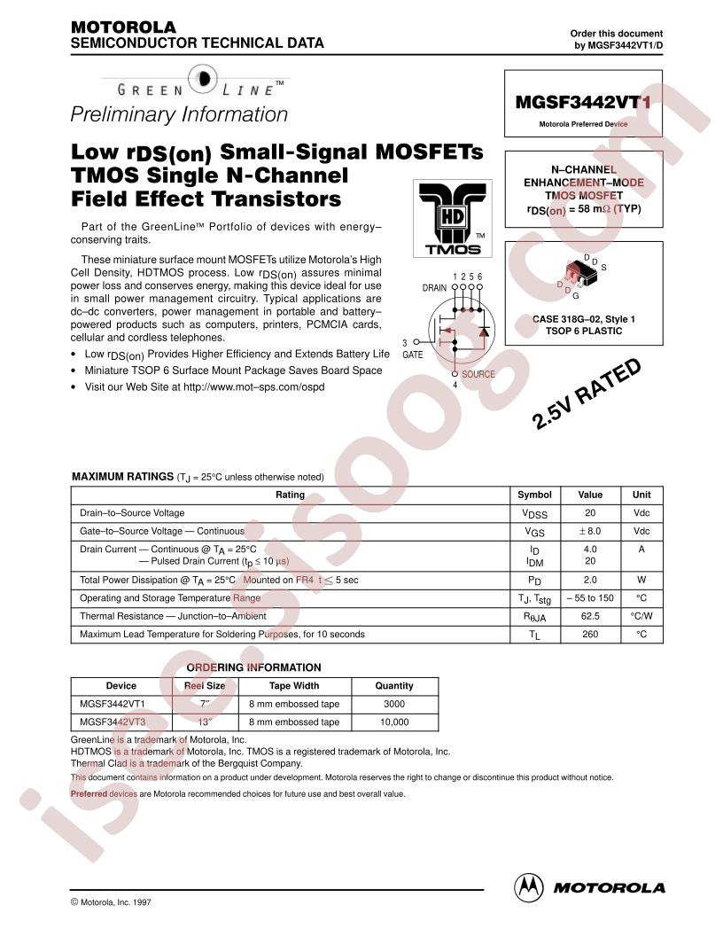 MGSF3442VT1