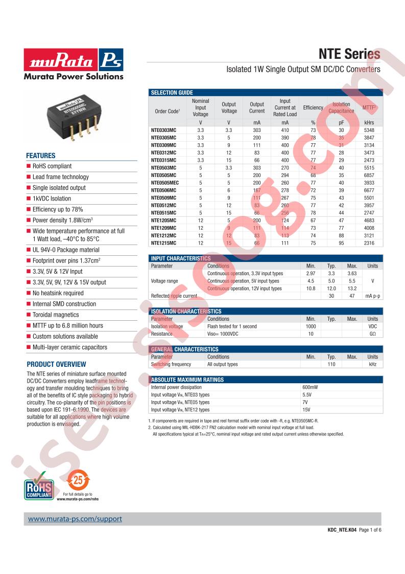 NTE0505MC-R