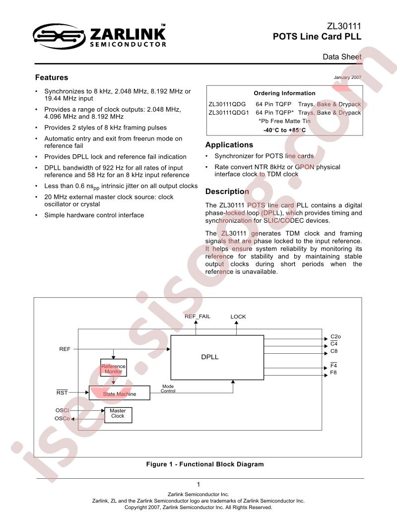ZL30111QDG