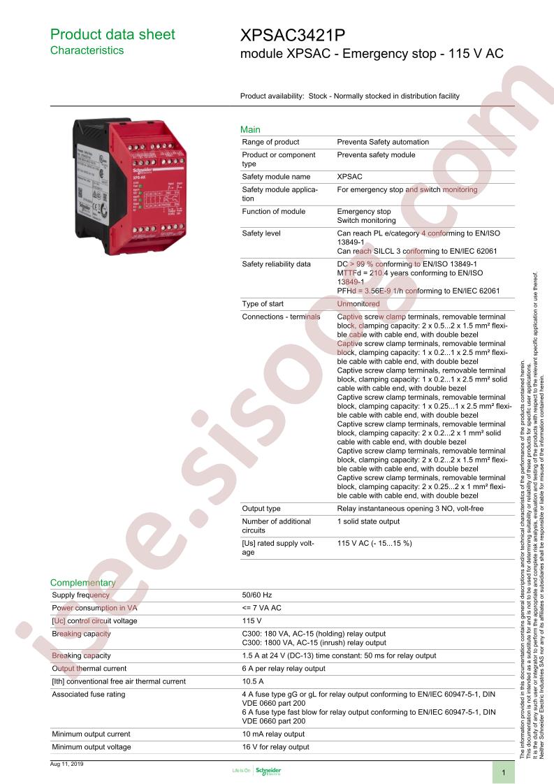 XPSAC3421P