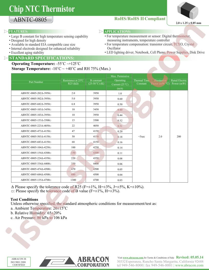 ABNTC-0805-103F-3450F