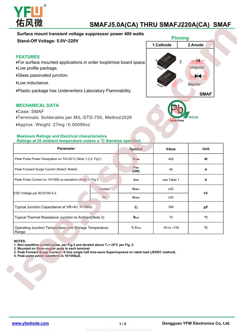 P4SMAFJ5.0A