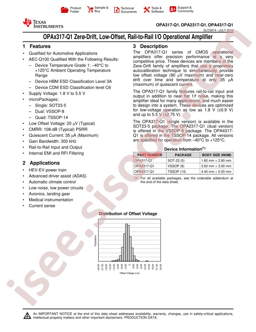 OPA4317-Q1