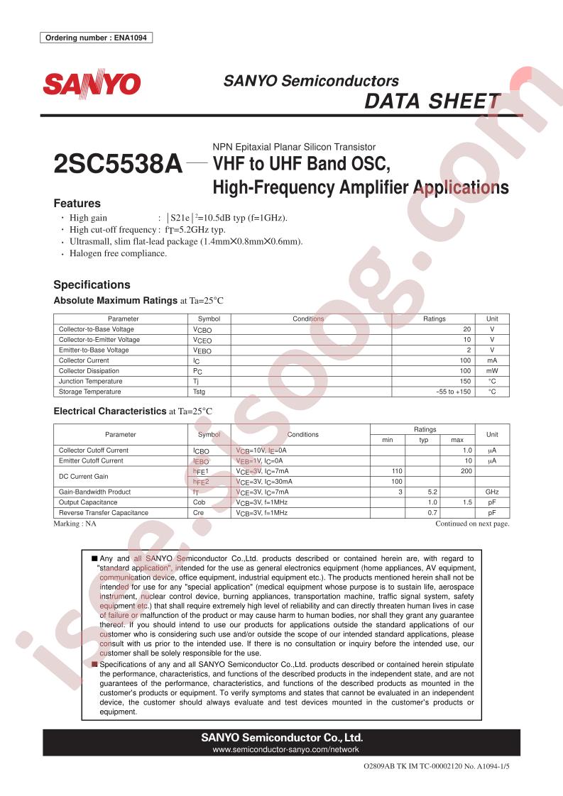 2SC5538A