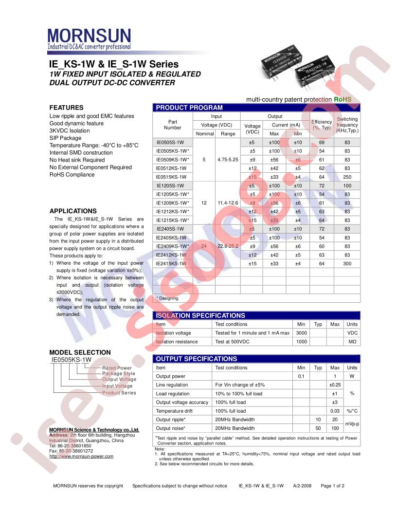 IE1205KS-1W