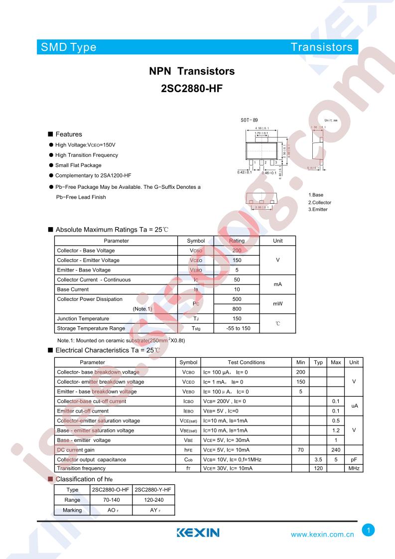 2SC2880-O-HF